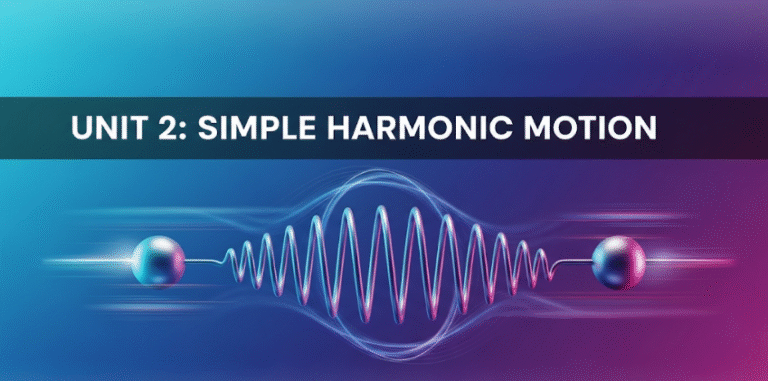 PHYSICS S5 UNIT 2: SIMPLE HARMONIC MOTION.