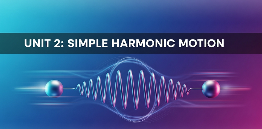 PHYSICS S5 UNIT 2: SIMPLE HARMONIC MOTION.