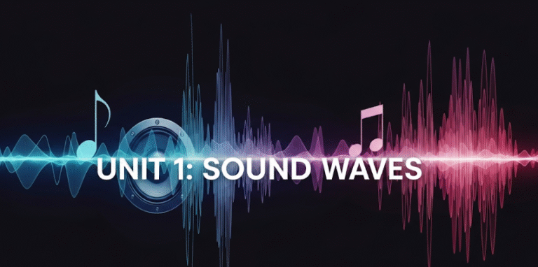 PHYSICS S6 UNIT 1: SOUND WAVES.