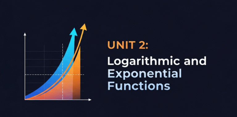 MATHEMATICS S6 UNIT 2: Logarithmic and Exponential Functions.